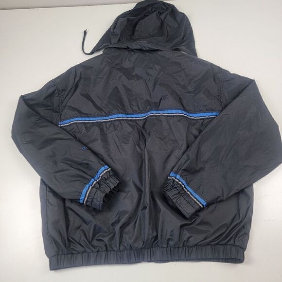 Vintage 90s Y2K Perry Ellis Windbreaker Lightweight Rain Jacket Large Blue - Picture 9 of 12